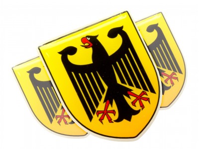 German Eagle Shield domed emblems