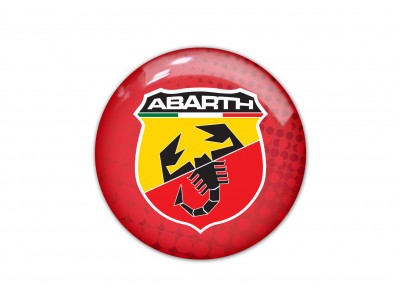 Abarth round red