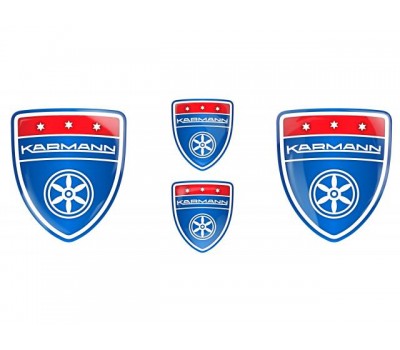 Karmann blue emblems