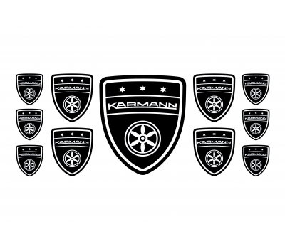 Karmann black emblems