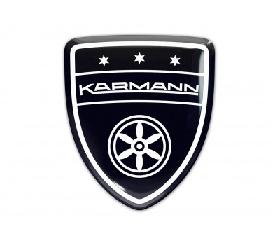 Karmann Black Domed Emblem
