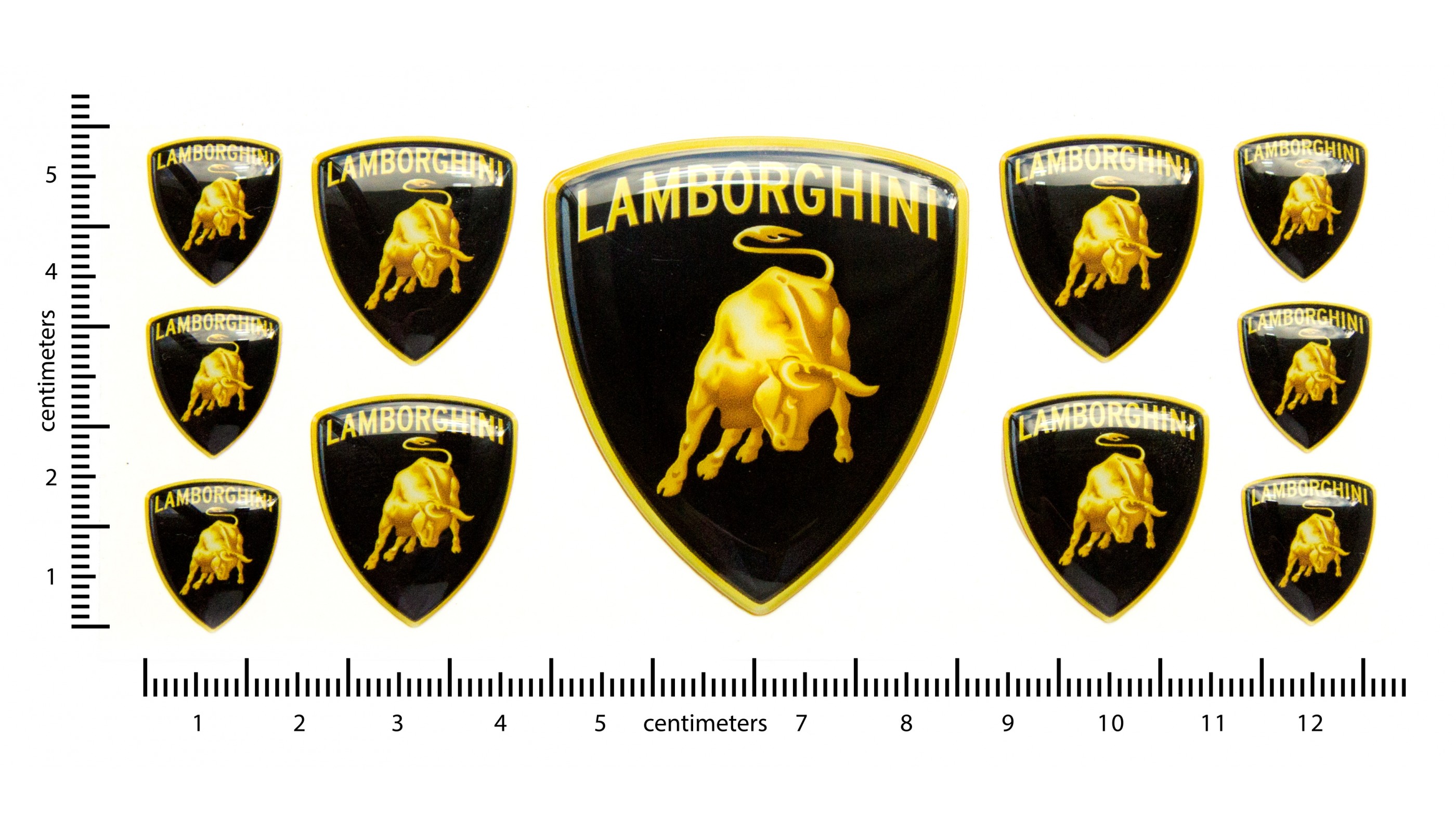 Lamborghini domed emblems