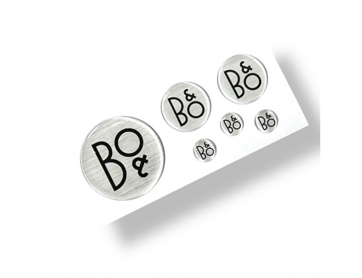 Bang and Olufsen round stickers set