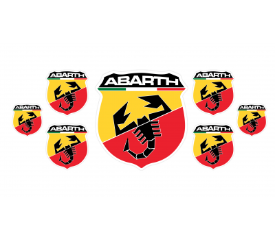 Abarth domed emblems
