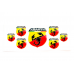 Abarth domed emblems