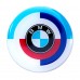 BMW M colored domed emblem