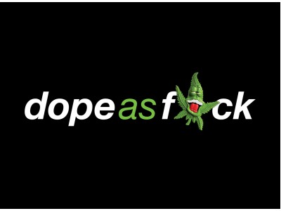 Dope as f*ck vinyl sticker