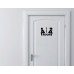 Thinking Room WC door decal