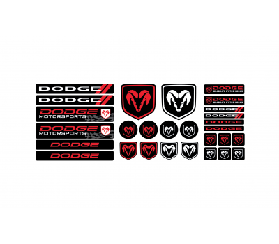 Dodge big black domed set Dodge big black domed set