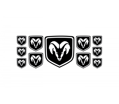 Dodge black domed emblems Dodge black domed emblems