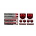 Dodge black domed set