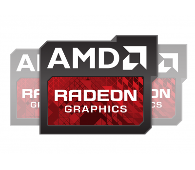 ATI RADEON Graphics domed emblems 3pcs