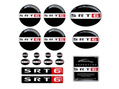 SRT6 Chrysler Crossfire Emblems set
