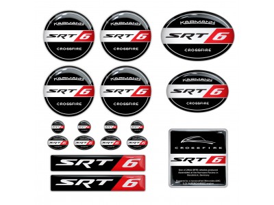 SRT6 Chrysler Crossfire Emblems set