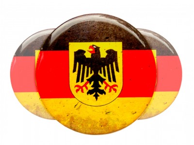 German Eagle round domed emblems