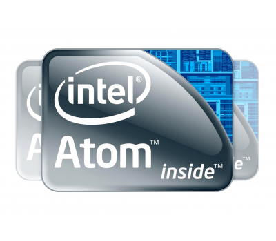INTEL ATOM domed emblems 3pcs