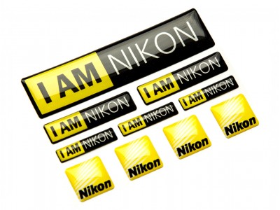 IM NIKON domed emblems