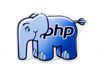 PHP Elephant domed emblem