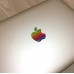 4pc Apple MacBook Pro color rainbow domed emblems