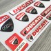 Ducati Corse 3d domed big emblem sticker set