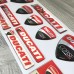 Ducati Corse 3d domed big emblem sticker set