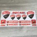 Ducati Corse 3d domed big emblem sticker set