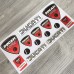 Ducati Corse 3d domed big emblem sticker set