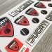 Ducati Corse 3d domed big emblem sticker set