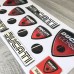 Ducati Corse 3d domed big emblem sticker set