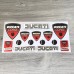 Ducati Corse 3d domed big emblem sticker set