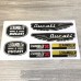 Ducati Scrambler 3d domed big sticker emblem set