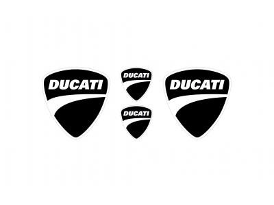 Ducati black emblems