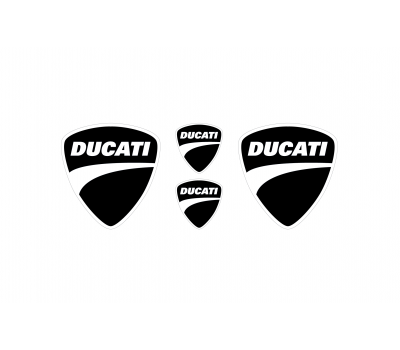 Ducati black emblems