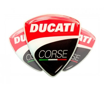 Ducati Corse domed emblems Ducati Corse domed emblems