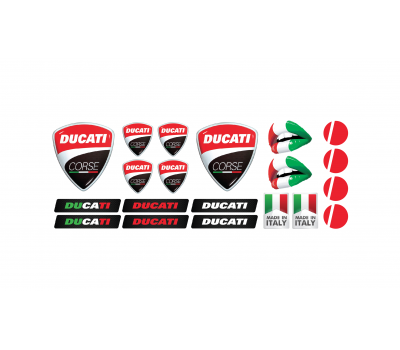 Ducati domed emblem big set