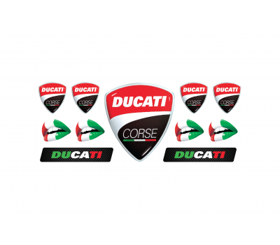 Ducati domed emblem set