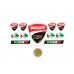 Ducati domed emblem set