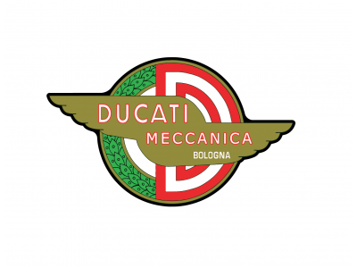 Ducati Meccanica Bologna 3D epoxy resin domed emblem decal sticker
