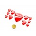 Ducati Red domed emblems