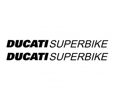 2x Ducati Superbike decals 2x Ducati Superbike decals