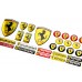Ferrari domed emblems big set