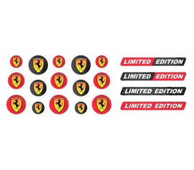 Ferrari domed key fob emblems 