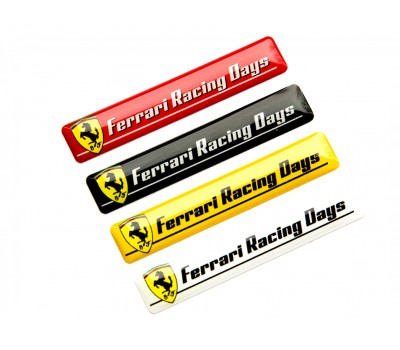 Ferrari Racing Days color domed emblems
