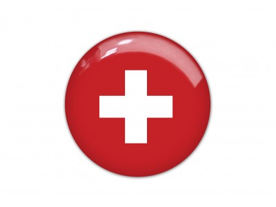 Switzerland round flag