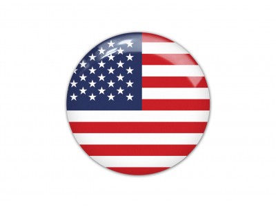 United States round flag