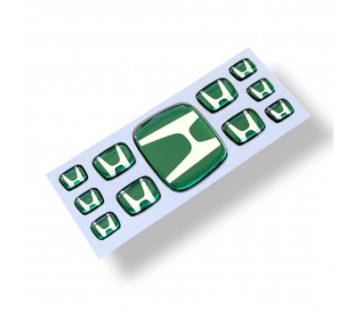Honda green domed emblems
