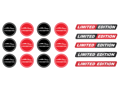 Crossfire cabrio key fob domed stickers