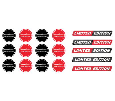 Crossfire cabrio key fob domed stickers Crossfire cabrio key fob domed stickers