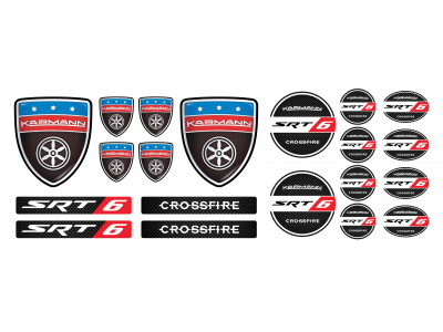 Chrysler Crossfire emblems set