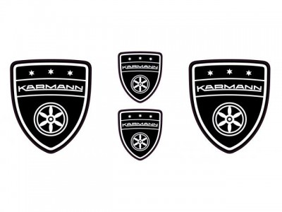 Karmann black emblems